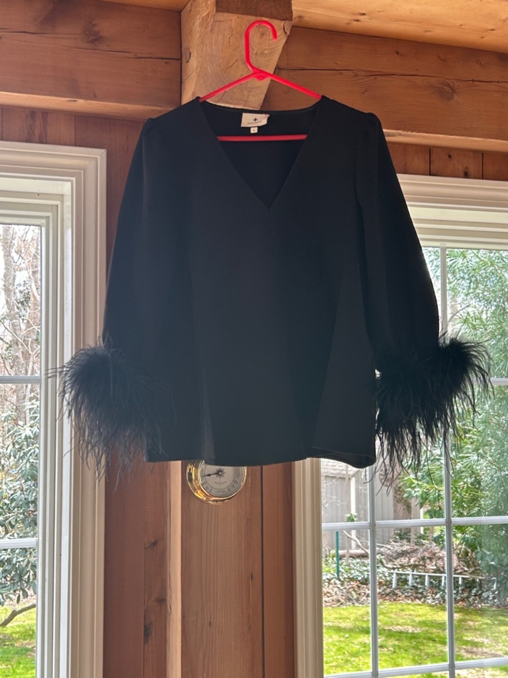 Tuckernuck Black Feather-Cuff Jacket Sleeve